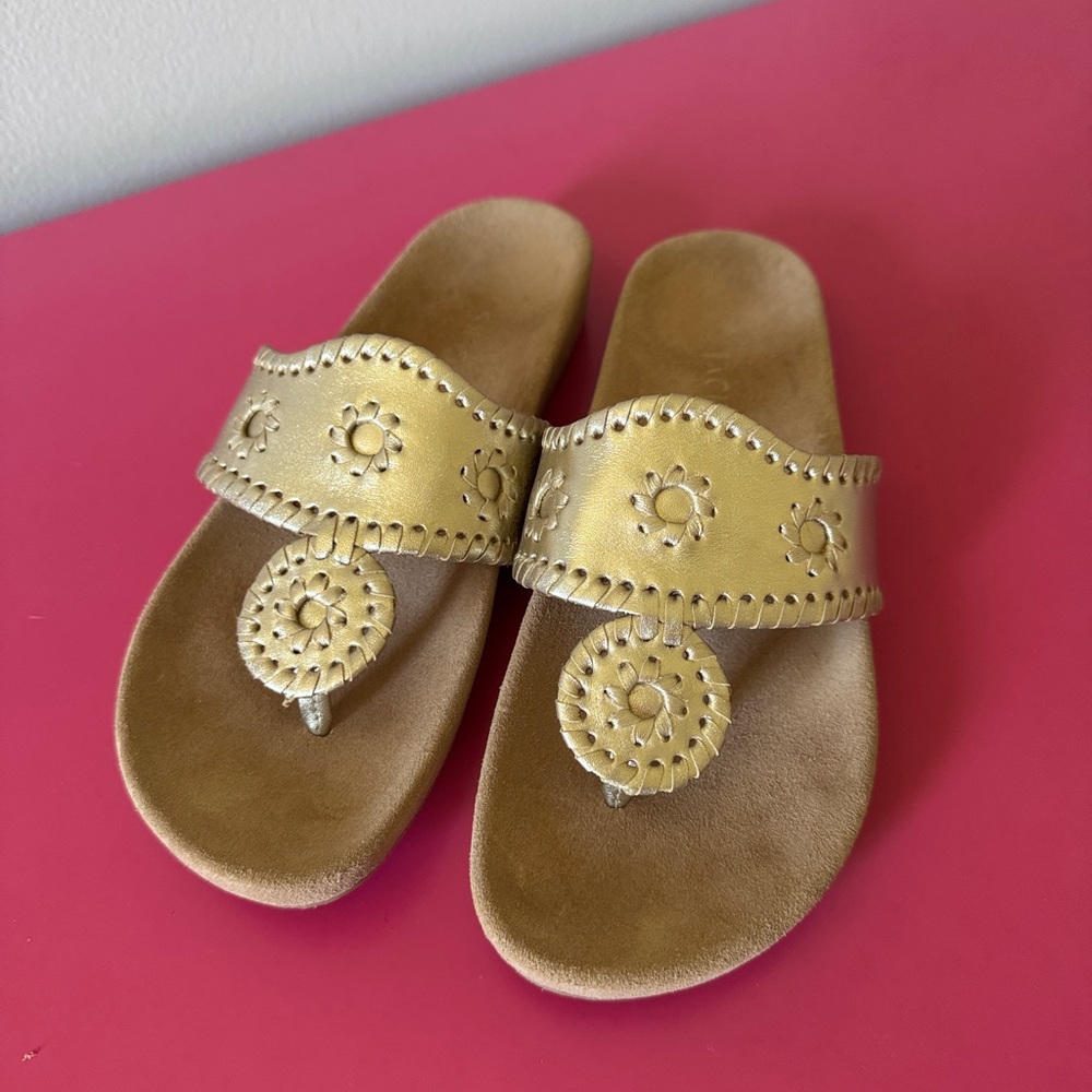 EUC Jack Rogers Platinum Women's Sandals - 6.5